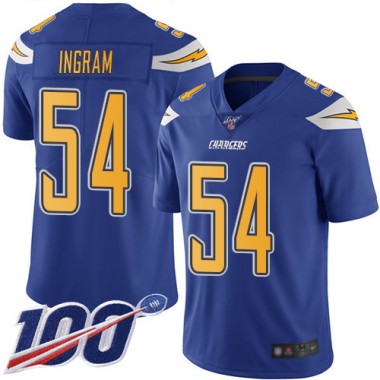 Los Angeles Chargers NFL Football Melvin Ingram Electric Blue Jersey Youth Limited 54 100th Season Rush Vapor Untouchable
